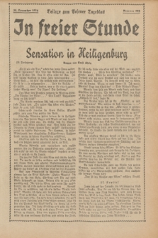 In Freier Stunde : Beilage zum „Posener Tageblatt”. 1934, Nr. 293 (25 December)