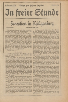 In Freier Stunde : Beilage zum „Posener Tageblatt”. 1934, Nr. 294 (28 December)