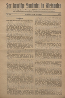 Der Deutsche Landwirt in Kleinpolen : vierzehntägig erscheinende Beilage zum „Ostdeutschen Volksblatt”. 1928, Nr. 23 (4 Nebelung [November])