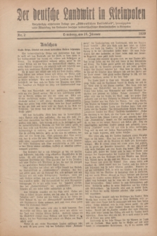 Der Deutsche Landwirt in Kleinpolen : vierzehntägig erscheinende Beilage zum „Ostdeutschen Volksblatt”. 1929, Nr. 2 (27 Jänner [Januar])