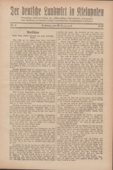 Der Deutsche Landwirt in Kleinpolen : vierzehntägig erscheinende Beilage zum „Ostdeutschen Volksblatt”. 1929, Nr. 5 (10 Lenzmond [März])