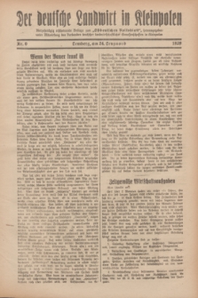 Der Deutsche Landwirt in Kleinpolen : vierzehntägig erscheinende Beilage zum „Ostdeutschen Volksblatt”. 1929, Nr. 6 (24 Lenzmond [März])