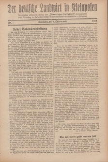 Der Deutsche Landwirt in Kleinpolen : vierzehntägig erscheinende Beilage zum „Ostdeutschen Volksblatt”. 1929, Nr. 7 (7 Ostermond [April])