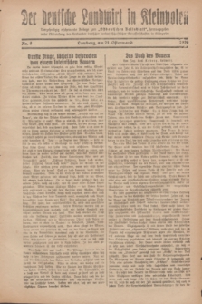 Der Deutsche Landwirt in Kleinpolen : vierzehntägig erscheinende Beilage zum „Ostdeutschen Volksblatt”. 1929, Nr. 8 (21 Ostermond [April])