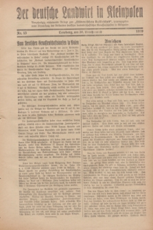 Der Deutsche Landwirt in Kleinpolen : vierzehntägig erscheinende Beilage zum „Ostdeutschen Volksblatt”. 1929, Nr. 13 (30 Brachmond [Juni])