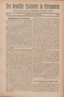 Der Deutsche Landwirt in Kleinpolen : vierzehntägig erscheinende Beilage zum „Ostdeutschen Volksblatt”. 1929, Nr. 18 (8 Scheiding [September])