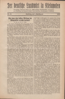 Der Deutsche Landwirt in Kleinpolen : vierzehntägig erscheinende Beilage zum „Ostdeutschen Volksblatt”. 1929, Nr. 24 (1 Christmond [Dezember])