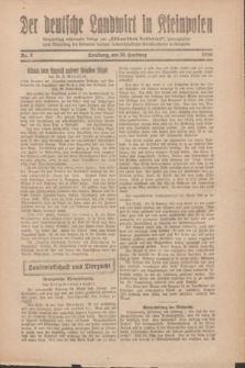 Der Deutsche Landwirt in Kleinpolen : vierzehntägig erscheinende Beilage zum „Ostdeutschen Volksblatt”. 1930, Nr. 2 (26 Hartung [Jänner])