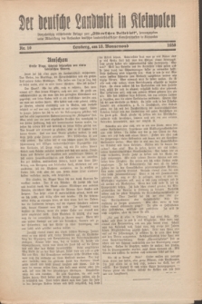 Der Deutsche Landwirt in Kleinpolen : vierzehntägig erscheinende Beilage zum „Ostdeutschen Volksblatt”. 1930, Nr. 10 (18 Wonnemond [Mai])