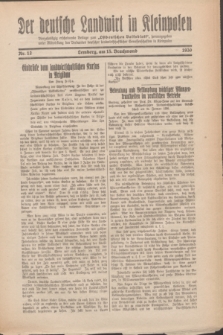 Der Deutsche Landwirt in Kleinpolen : vierzehntägig erscheinende Beilage zum „Ostdeutschen Volksblatt”. 1930, Nr. 12 (15 Brachmond [Juni])