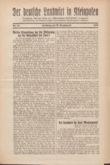 Der Deutsche Landwirt in Kleinpolen : vierzehntägig erscheinende Beilage zum „Ostdeutschen Volksblatt”. 1930, Nr. 13 (29 Brachmond [Juni])