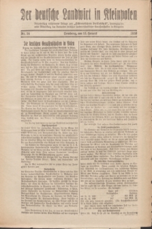 Der Deutsche Landwirt in Kleinpolen : vierzehntägig erscheinende Beilage zum „Ostdeutschen Volksblatt”. 1930, Nr. 14 (13 Heuert [Juli])