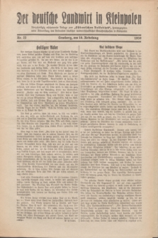 Der Deutsche Landwirt in Kleinpolen : vierzehntägig erscheinende Beilage zum „Ostdeutschen Volksblatt”. 1930, Nr. 23 (16 Nebelung [November])