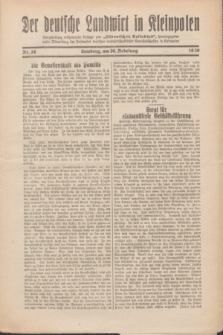Der Deutsche Landwirt in Kleinpolen : vierzehntägig erscheinende Beilage zum „Ostdeutschen Volksblatt”. 1930, Nr. 24 (30 Nebelung [November])