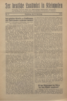 Der Deutsche Landwirt in Kleinpolen : vierzehntägig erscheinende Beilage zum „Ostdeutschen Volksblatt”. 1931, Nr. 2 (18 Hartung [Jänner])