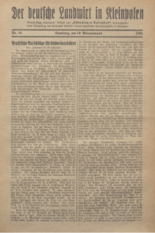 Der Deutsche Landwirt in Kleinpolen : vierzehntägig erscheinende Beilage zum „Ostdeutschen Volksblatt”. 1931, Nr. 10 (10 Wonnemond [Mai])