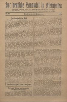 Der Deutsche Landwirt in Kleinpolen : vierzehntägig erscheinende Beilage zum „Ostdeutschen Volksblatt”. 1931, Nr. 11 (24 Wonnemond [Mai])
