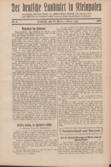 Der Deutsche Landwirt in Kleinpolen : vierzehntägig erscheinende Beilage zum „Ostdeutschen Volksblatt”. 1932, Nr. 4 (14 Hornung [Februar])