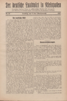 Der Deutsche Landwirt in Kleinpolen : vierzehntägig erscheinende Beilage zum „Ostdeutschen Volksblatt”. 1932, Nr. 10 (8 Wonnemond [Mai])