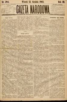 Gazeta Narodowa. 1864, nr 284