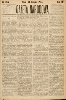 Gazeta Narodowa. 1864, nr 285