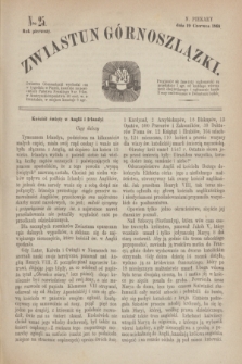 Zwiastun Górnoszlązki. R.1, nr 25 (19 czerwca 1868)