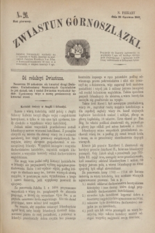 Zwiastun Górnoszlązki. R.1, nr 26 (26 czerwca 1868)