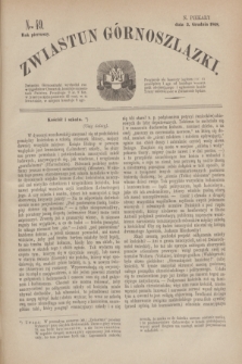 Zwiastun Górnoszlązki. R.1, nr 49 (3 grudnia 1868)
