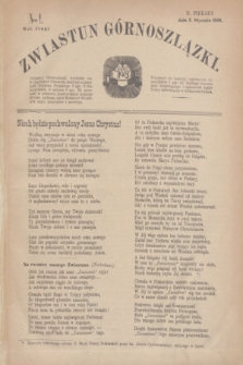 Zwiastun Górnoszlązki. R.2, nr 1 (2 stycznia 1869)