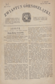 Zwiastun Górnoszlązki. R.2, nr 7 (11 lutego 1869)