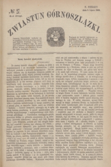 Zwiastun Górnoszlązki. R.2, nr 27 (1 lipca 1869)