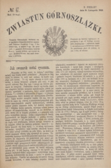 Zwiastun Górnoszlązki. R.2, № 47 (18 listopada 1869)