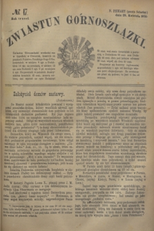 Zwiastun Górnoszlązki. R.3, № 17 (28 kwietnia 1870) + dod.