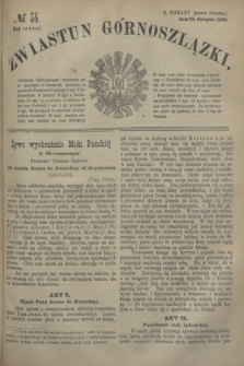 Zwiastun Górnoszlązki. R.3, № 34 (23 sierpnia 1870) + dod.