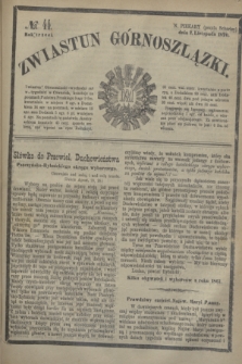 Zwiastun Górnoszlązki. R.3, № 44 (2 listopada 1870) + dod.