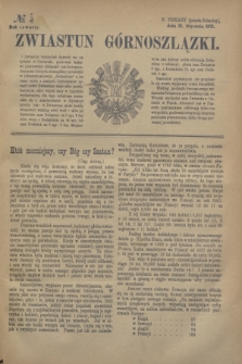 Zwiastun Górnoszlązki. R.4, № 5 (31 stycznia 1871) + dod.