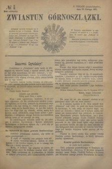 Zwiastun Górnoszlązki. R.4, № 8 (23 lutego 1871) + dod.