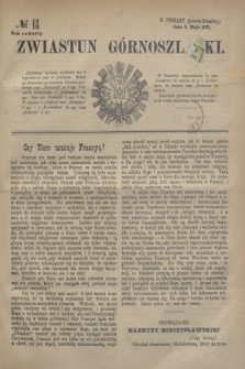 Zwiastun Górnoszlązki. R.4, № 18 (4 maja 1871) + dod.
