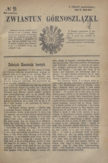 Zwiastun Górnoszlązki. R.4, № 20 (18 maja 1871) + dod.