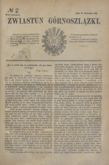 Zwiastun Górnoszlązki. R.4, № 37 (14 września 1871)