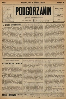 Podgórzanin : tygodnik społeczno-literacki. 1900, nr 15
