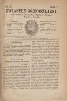 Zwiastun Górnoszlązki : pismo poświęcone wiadomościom religijnym i politycznym. R.5, № 39 (26 września 1872)