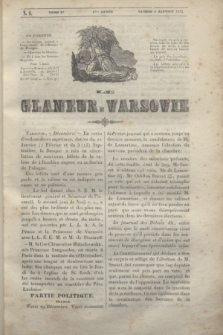 Le Glaneur de Varsovie. T.1, N. 6 (8 janvier 1842)