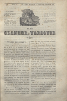 Le Glaneur de Varsovie. T.1, N. 7 (9/10 janvier 1842)