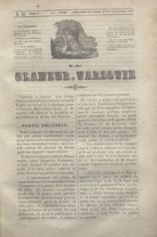 Le Glaneur de Varsovie. T.1, N. 13 (16/17 janvier 1842)