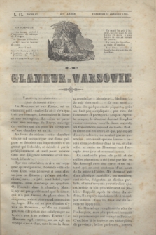 Le Glaneur de Varsovie. T.1, N. 17 (21 janvier 1842)