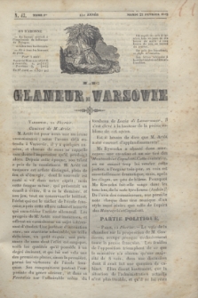 Le Glaneur de Varsovie. T.1, N. 43 (22 fevrier 1842)