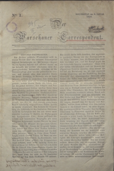 Der Warschauer Correspondent. 1834, Nro 1 (2 Januar)