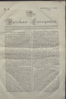Der Warschauer Correspondent. 1834, Nro 4 (16 Januar) + dod.