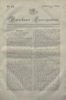 Der Warschauer Correspondent. 1834, Nro 12 (13 Februar)